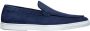 Van Lier suède loafers donkerblauw - Thumbnail 1