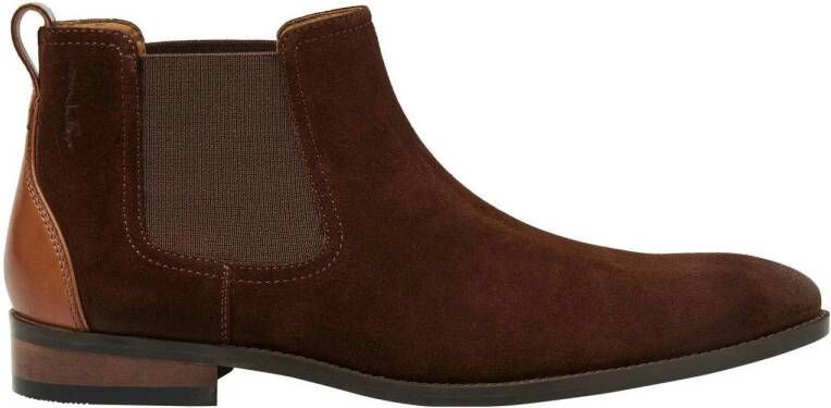 Van Lier Vienna suède chelsea boots bruin