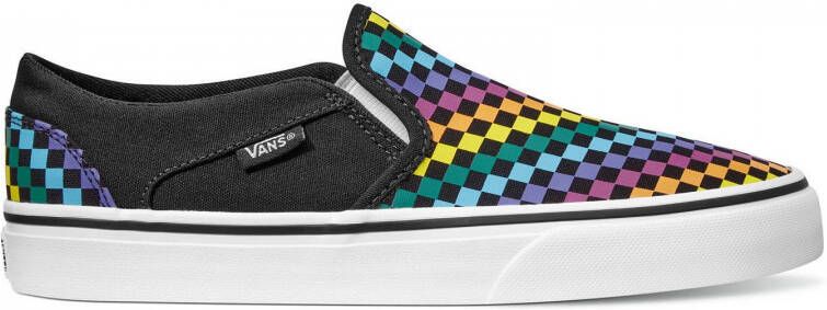 vans asher checkerboard slip on