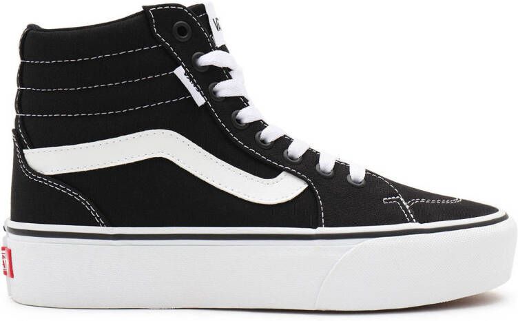 Vans best sale zwart hoog