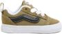 VANS Knu Skool sneakers olijfgroen zwart wit - Thumbnail 1