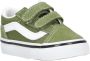 VANS Old Skool V Color Theory sneakers groen wit - Thumbnail 1