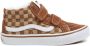 VANS SK8-Mid Reissue Checkerboard sneakers bruin wit - Thumbnail 1