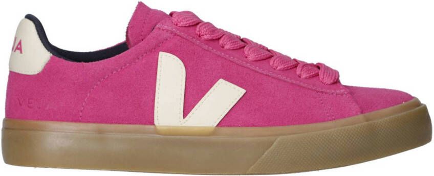 Veja Campo Bold suède sneakers roze
