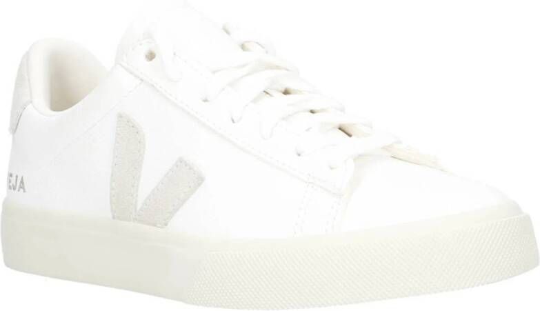 Veja Campo leren sneakers wit beige