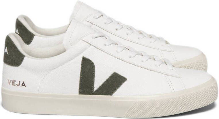 Veja Campo leren sneakers wit kaki