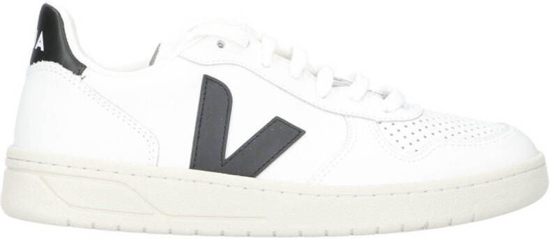 Veja V-10 den Patch Logo Geperforeerde Details Rubberen Zool White