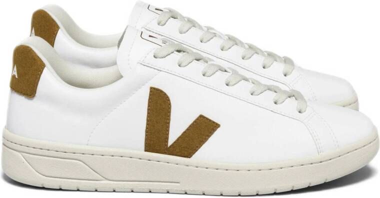 Veja Witte Sneakers van Kalfsleer met Voorsluiting White