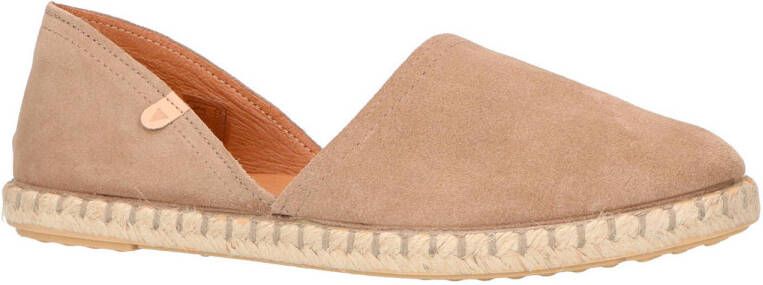 Verbenas Carmen suède espadrilles taupe