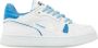 VINGINO Joshua Low leren sneakers wit blauw Jongens Leer Meerkleurig 28 - Thumbnail 1