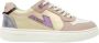 VINGINO Lilly Low leren sneakers beige lila Paars Meisjes Leer Meerkleurig 28 - Thumbnail 1