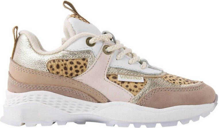 VINGINO dy 2 leren sneakers beige Leer Meerkleurig 31