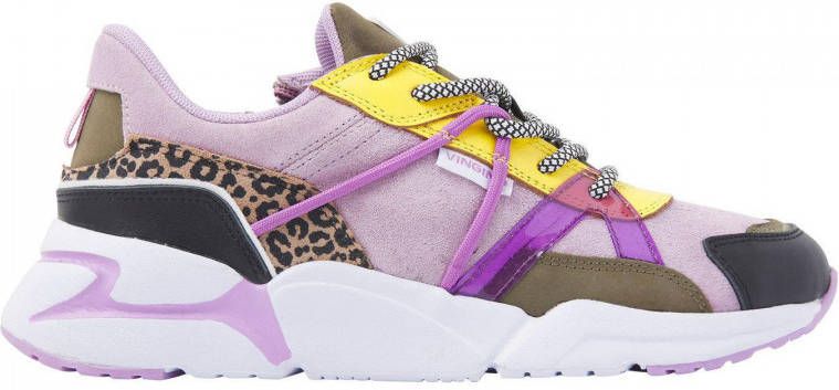 Vingino Odilia suède chunky sneakers lila multi