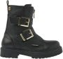 VINGINO Velia leren bikerboots zwart Meisjes Leer 28 - Thumbnail 1