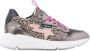 Vingino Zetta leren sneakers met panterprint roze metallic - Thumbnail 1