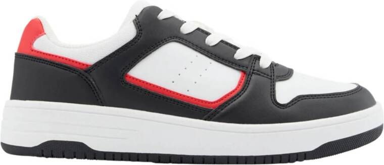 Vty sneakers wit zwart rood