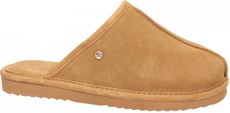 Warmbat Australia Barron suède pantoffels cognac