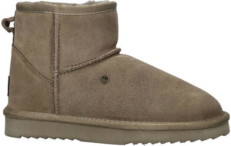 Warmbat Wallaby Women Suede Boot Dames Laarzen Mosgroen