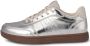 Woden Zilver Metallic Leren Sneaker Gray Heren - Thumbnail 1