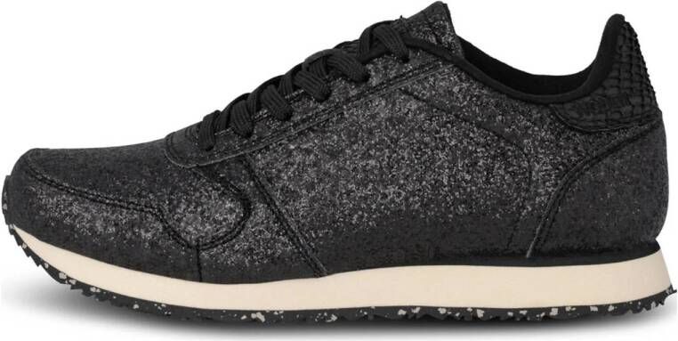 Woden Glitter Lage Sneakers voor Dames Black Dames