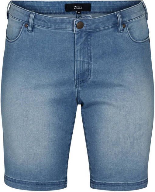 Zizzi high waist skinny broek medium blue denim