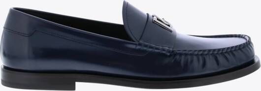 Dolce & Gabbana Mocassin Blauw Leder