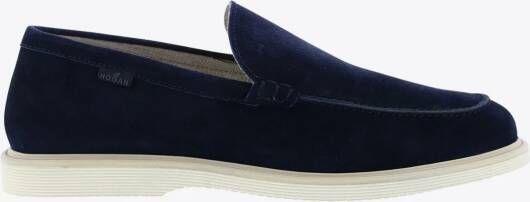 Hogan Mocassin Blauw Daim