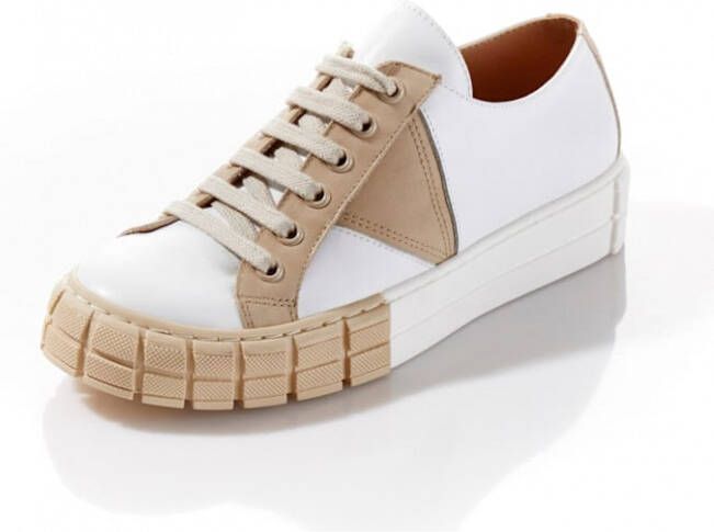 Alba moda Sneaker Wit Taupe