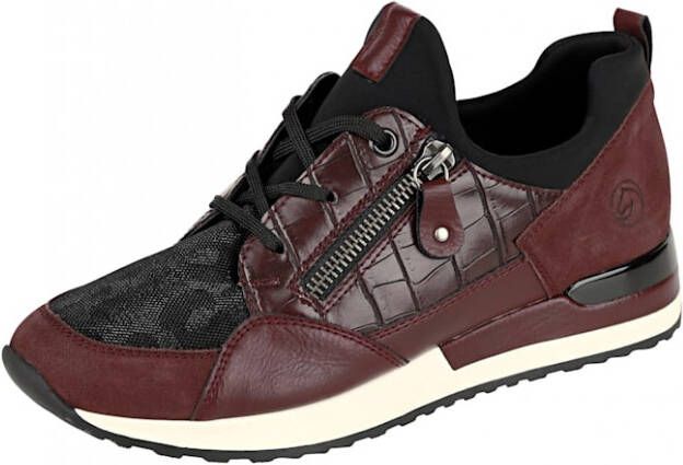 Remonte Sneaker met elastische instap Bordeaux Zwart