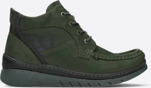 Wolky Veterschoenen Zoom forest groen nubuck