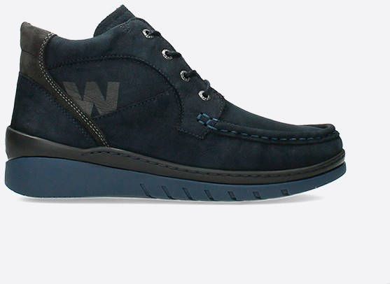 Wolky Zoom donkerblauw Nubuck