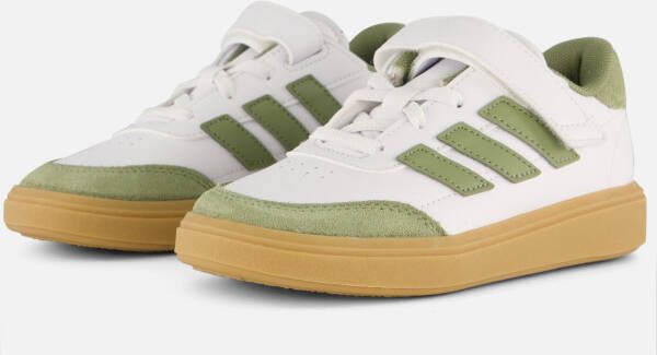 Adidas Courtblock Sneakers wit Imitatieleer