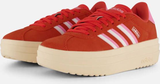 Adidas VL Court Bold Sneakers rood Leer