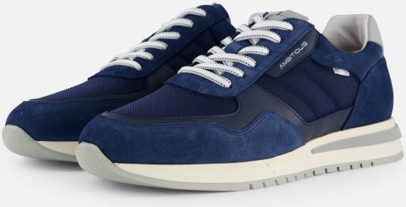 Ambitious Temple Sneakers blauw Suede