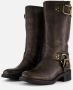 Ann Rocks Hoge Biker boots bruin Synthetisch - Thumbnail 2