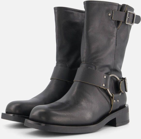 Ann Rocks Biker boots zwart Leer