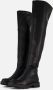 Ann Rocks overknee stretch boot zwart - Thumbnail 2