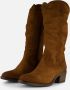 Aqa Hoge laarzen cognac Suede Dames - Thumbnail 2