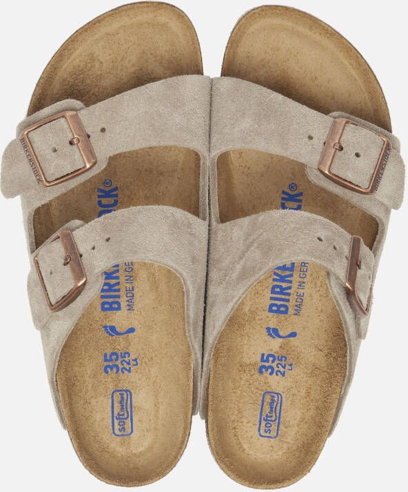 Birkenstock Arizona Sandalen taupe Suede