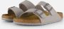 Birkenstock Arizona Slippers grijs Imitatieleer - Thumbnail 1