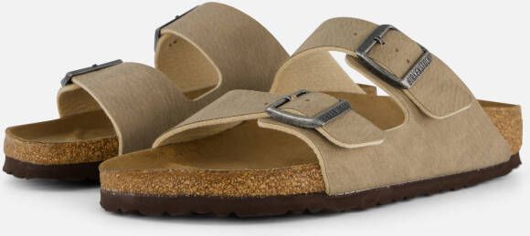 Birkenstock Arizona Slippers taupe Imitatieleer