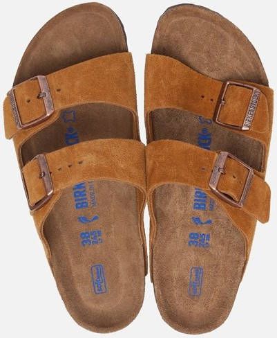 eiwit Vergelijken Varken Birkenstock Arizona bruin suède zacht voetbed regular sandalen uni  (1009526) - Schoenen.nl