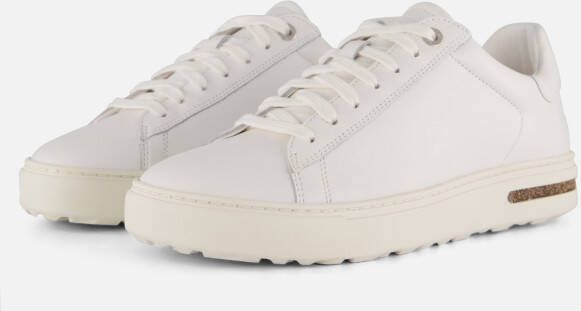 Birkenstock Witte Leren Sneakers met Verwijderbaar Kurk-Latex Voetbed White