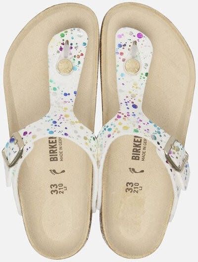 Birkenstock Gizeh Confetti slippers wit