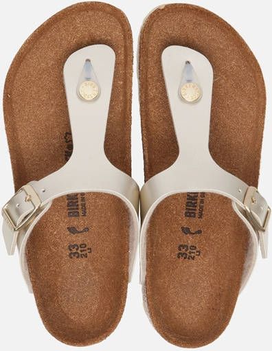 Birkenstock Gizeh Electric Metallics slippers zilver