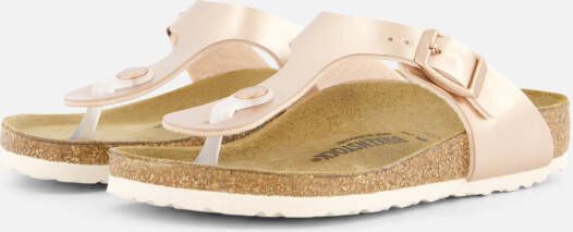 Birkenstock Gizeh Slippers brons Leer