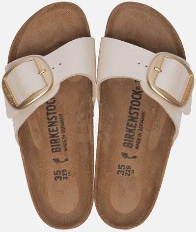 Birkenstock Madrid Big Buckle slippers wit