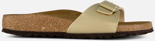 Birkenstock Madrid Slippers goud Imitatieleer