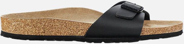 Birkenstock Madrid slippers zwart Leer