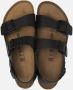 Birkenstock Zwarte Sandalen met Leren en Synthetische Voering Black Heren - Thumbnail 3